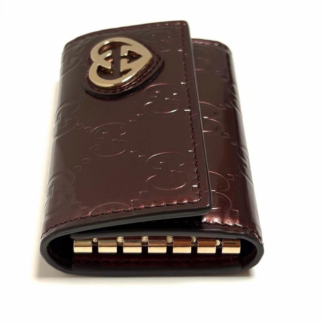 GUCCI キーケース ラブリー ハートロゴ レザー 美品 未使用 箱付き