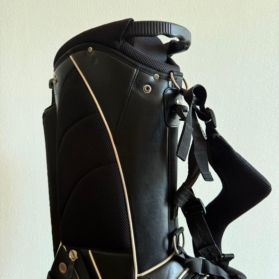 パーリーゲイツ　キャディバッグ　ショルダー式　スタンド式　軽量　黒　ブラック