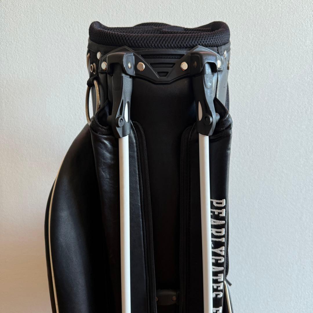 パーリーゲイツ　キャディバッグ　ショルダー式　スタンド式　軽量　黒　ブラック