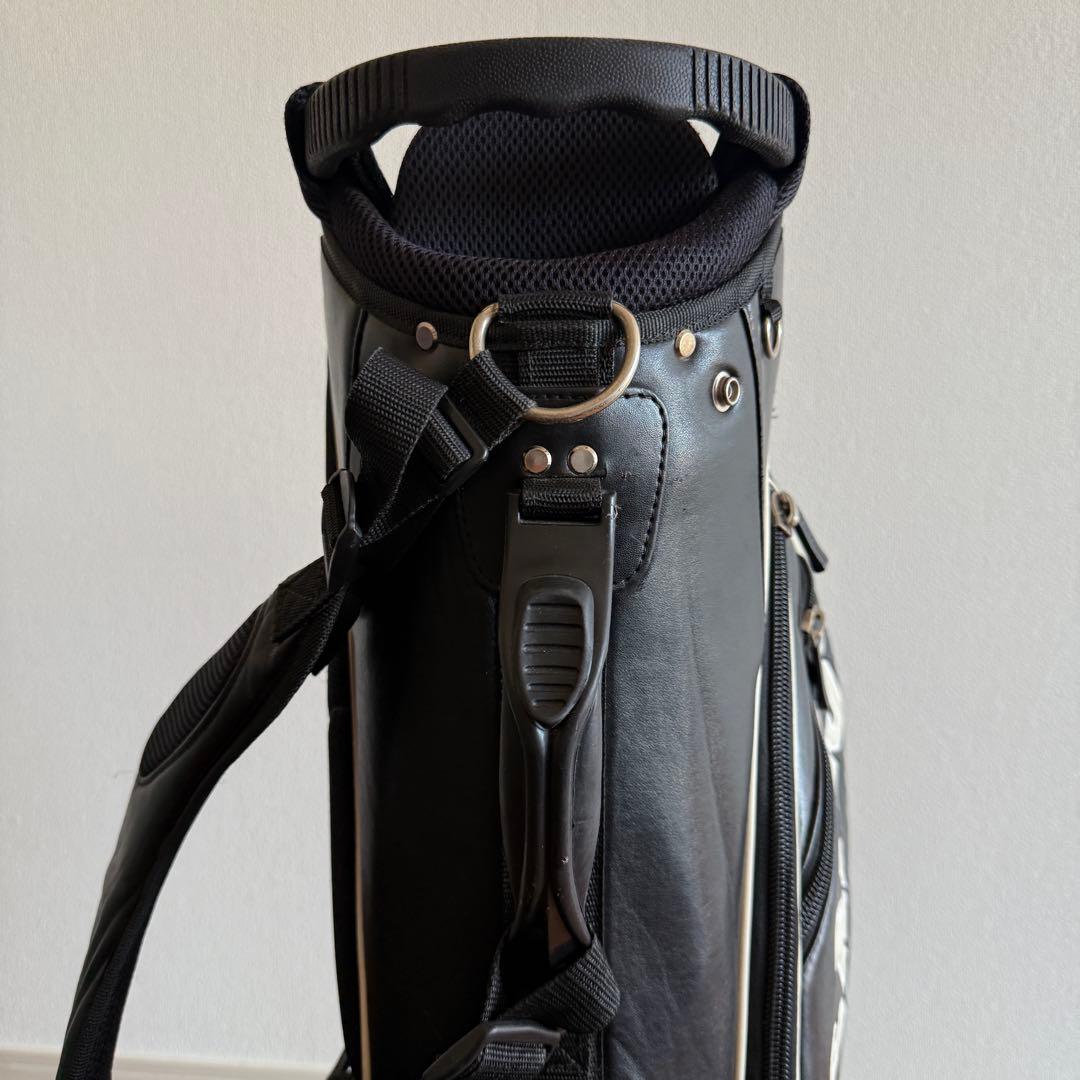 パーリーゲイツ　キャディバッグ　ショルダー式　スタンド式　軽量　黒　ブラック