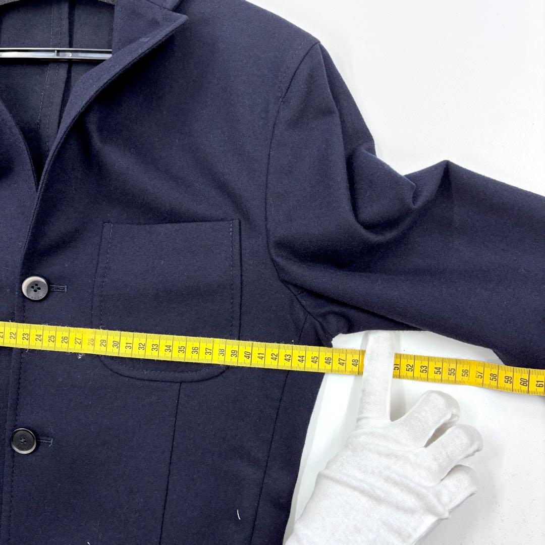 BOGLIOLI DOVER メンズ ウールテーラードジャケット ネイビー 42