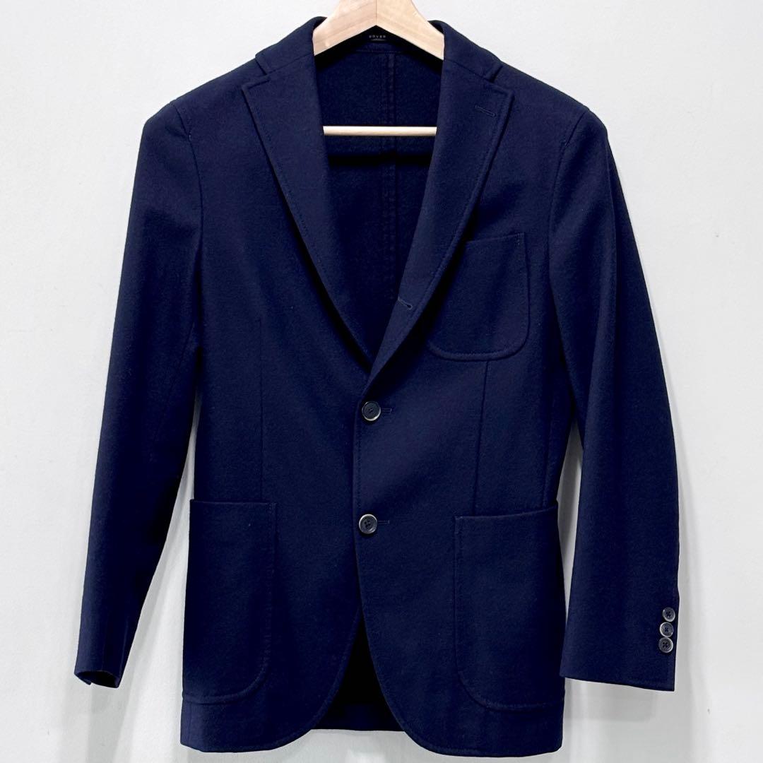 BOGLIOLI DOVER メンズ ウールテーラードジャケット ネイビー 42