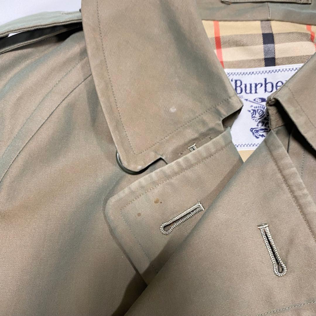 BURBERRY トレンチコート　玉虫色　ノバチェック　ロング　ベルト