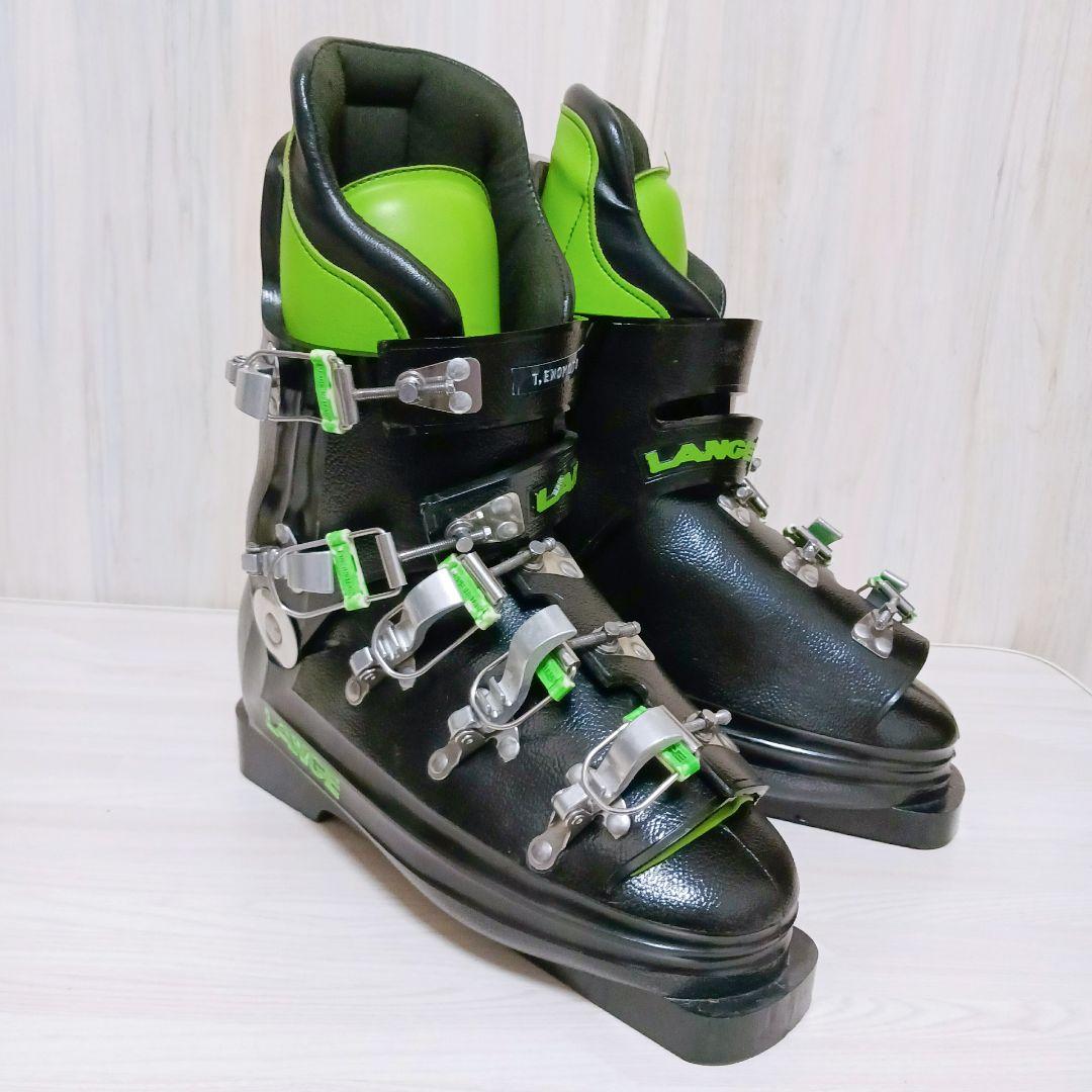 スキーブーツ LANGE ラング 7W 約25cm グリーン×ブラック