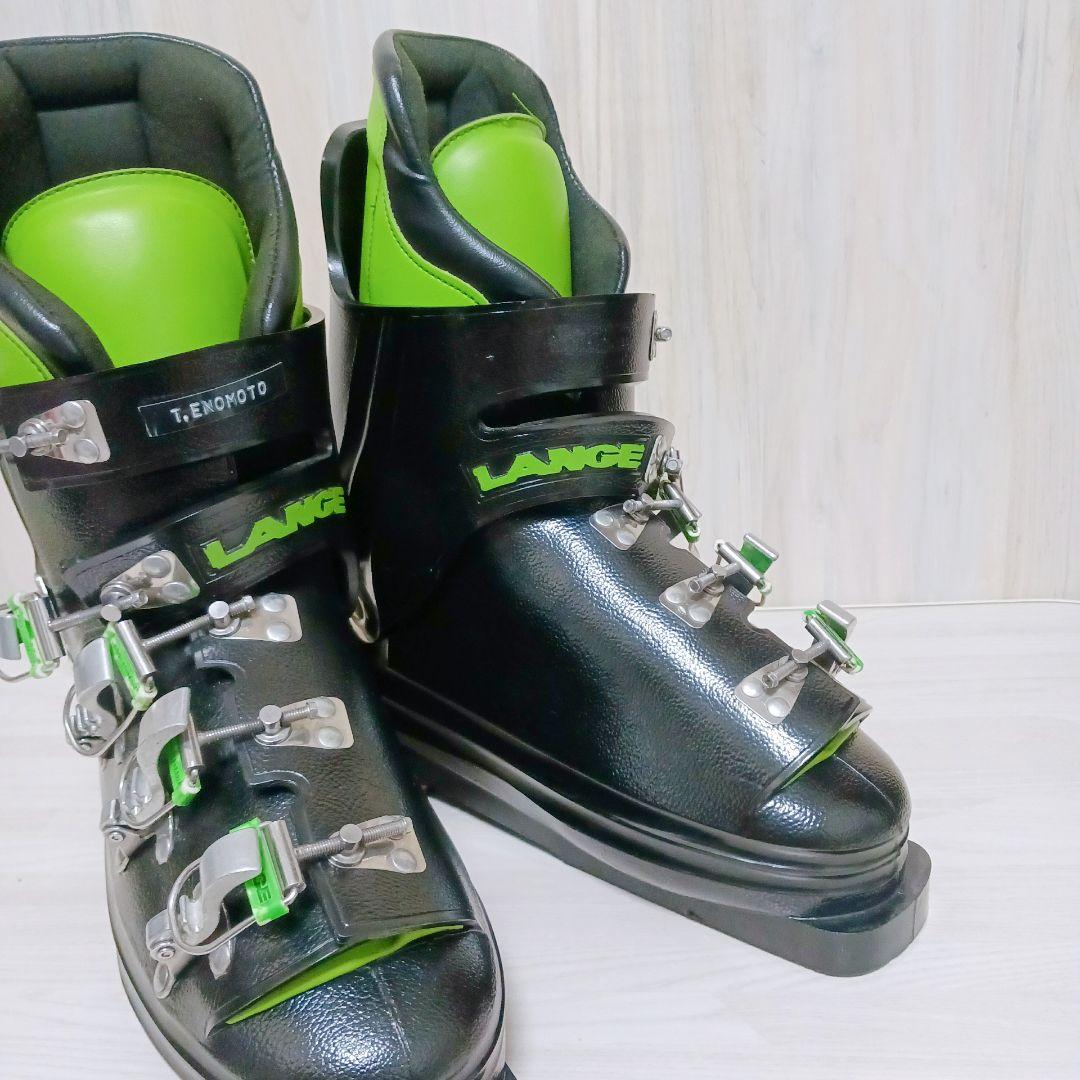 スキーブーツ LANGE ラング 7W 約25cm グリーン×ブラック