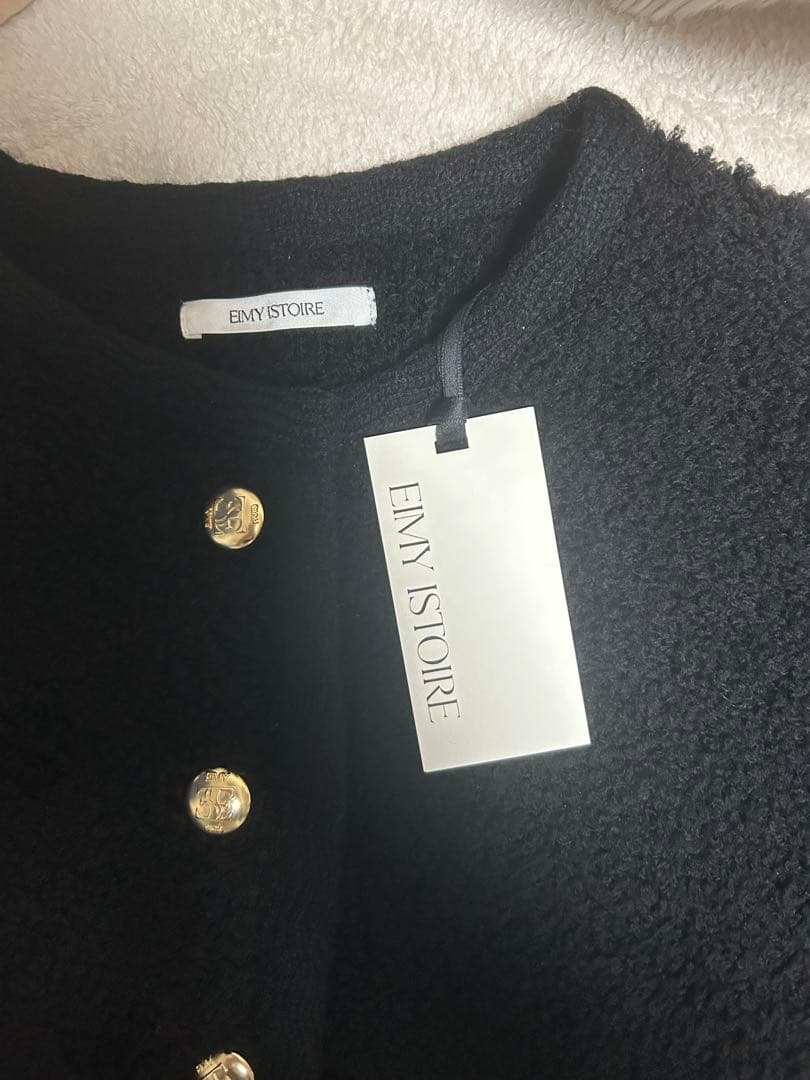 TEDDY KNIT JACKET EIMY ISTOIRE ニットジャケット