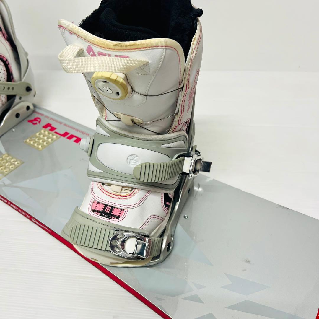 女性用　スノーボード　3点セット　BOAブーツ　ダイヤル式　レディース　スノボ