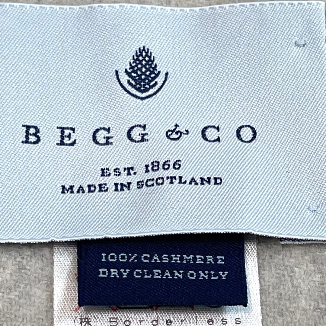 BEGG&COベグアンドコー　カシミア100％ストールマフラー　美品