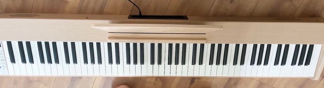 電子ピアノ 88鍵盤 木製 デジタル ピアノ 初心者 子供 ペダル付き ベージュ