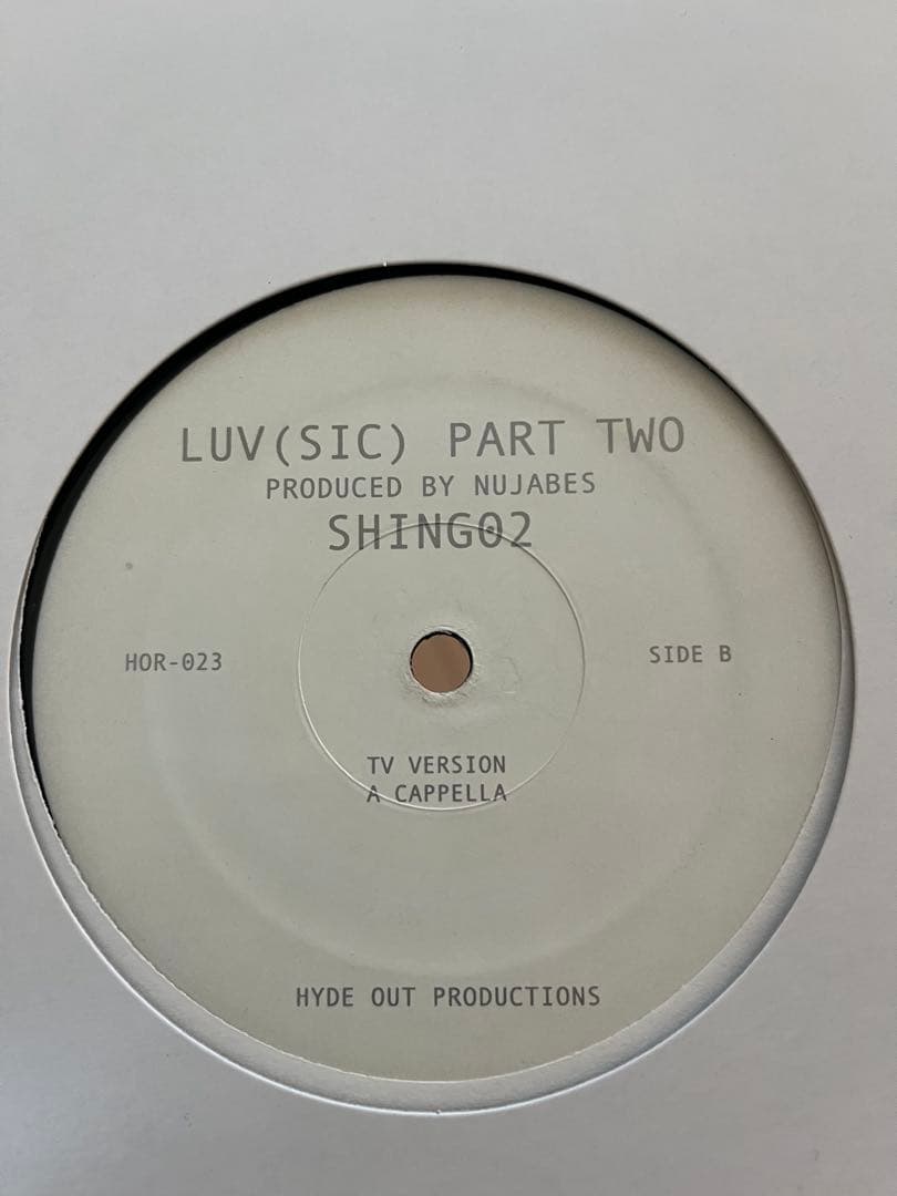 LUV(SIC) PART TWO SHING02 NUJABES レコード