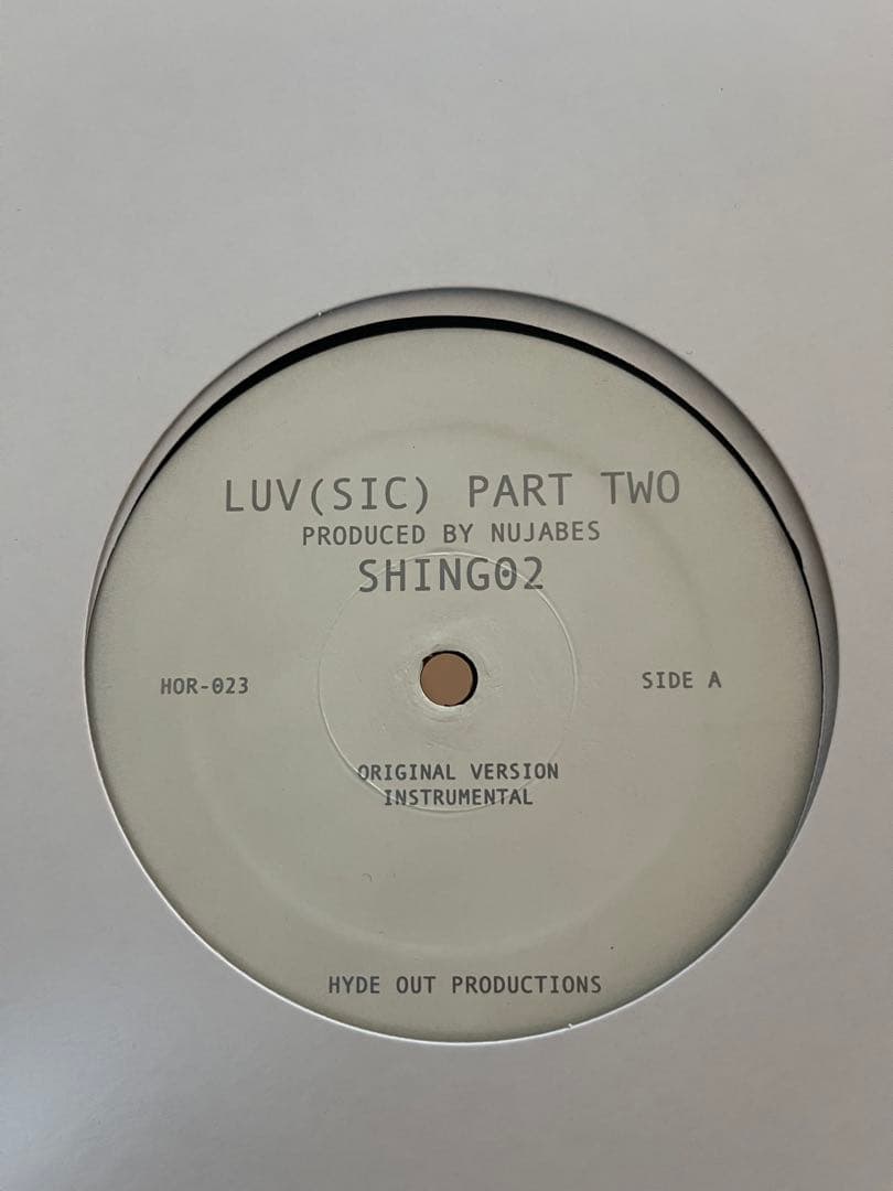 LUV(SIC) PART TWO SHING02 NUJABES レコード