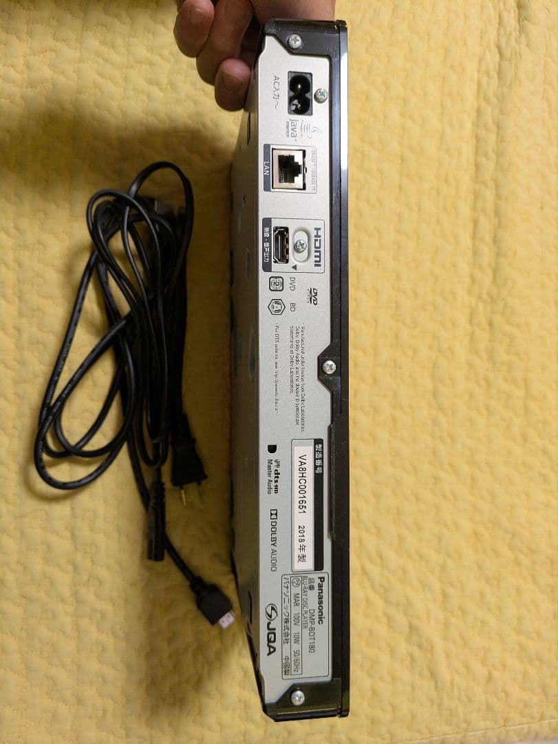 Panasonic 4K ブルーレイプレーヤ　DMP-BDT180