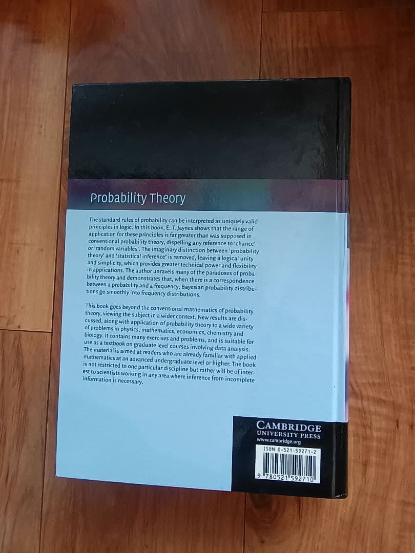 洋書 Probability Theory: The Logic of Science