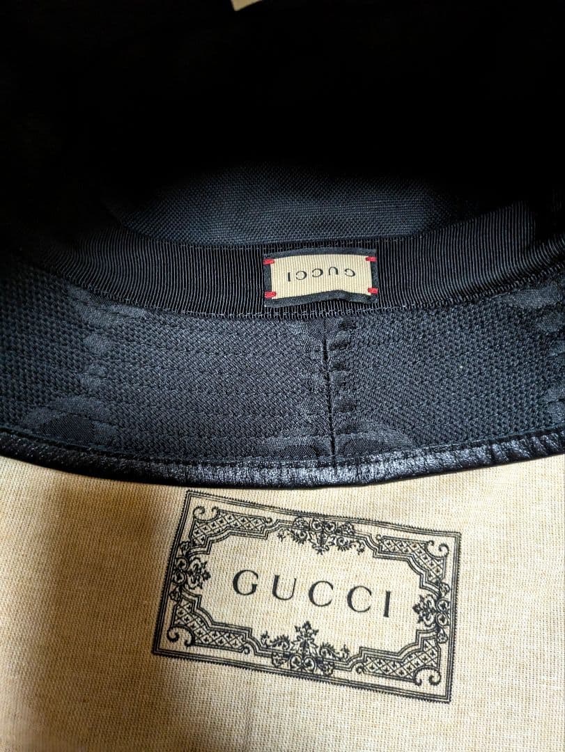 GUCCI バケットハット ブラック L (59 cm)