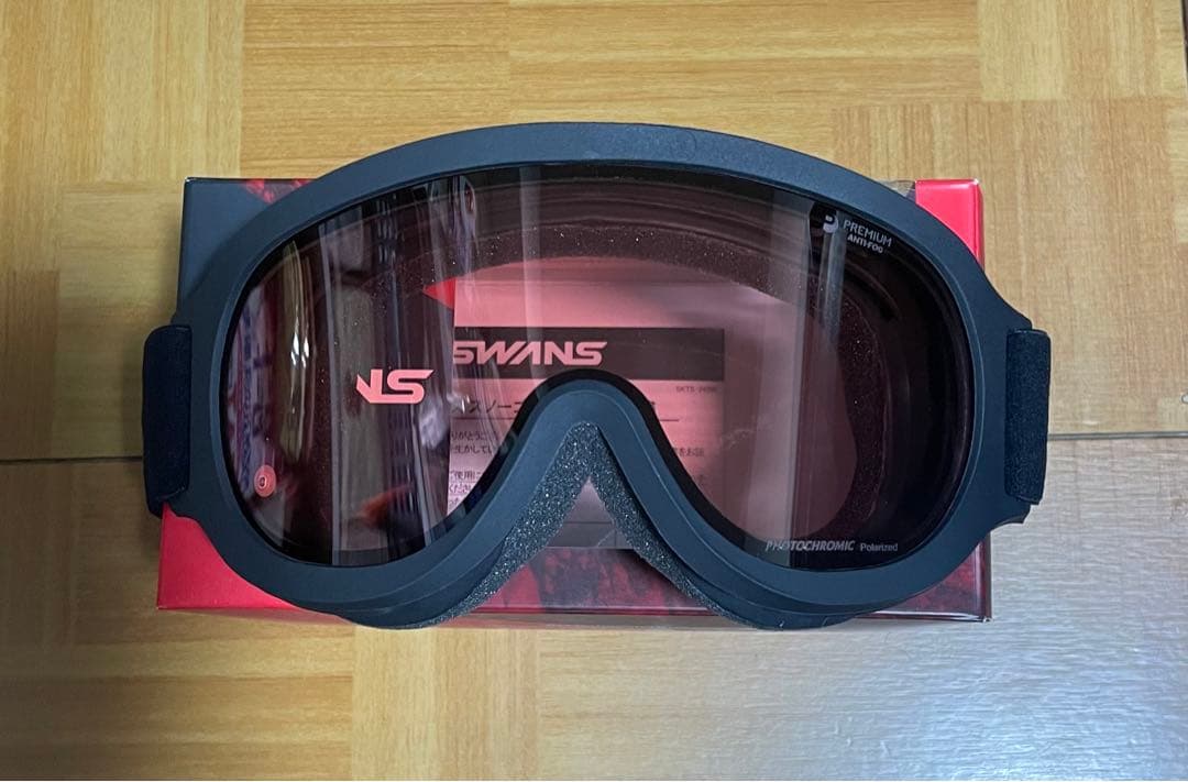 SWANS新品ゴーグルFZ911CPDH調光偏光レンズブラック37%OFF処分品