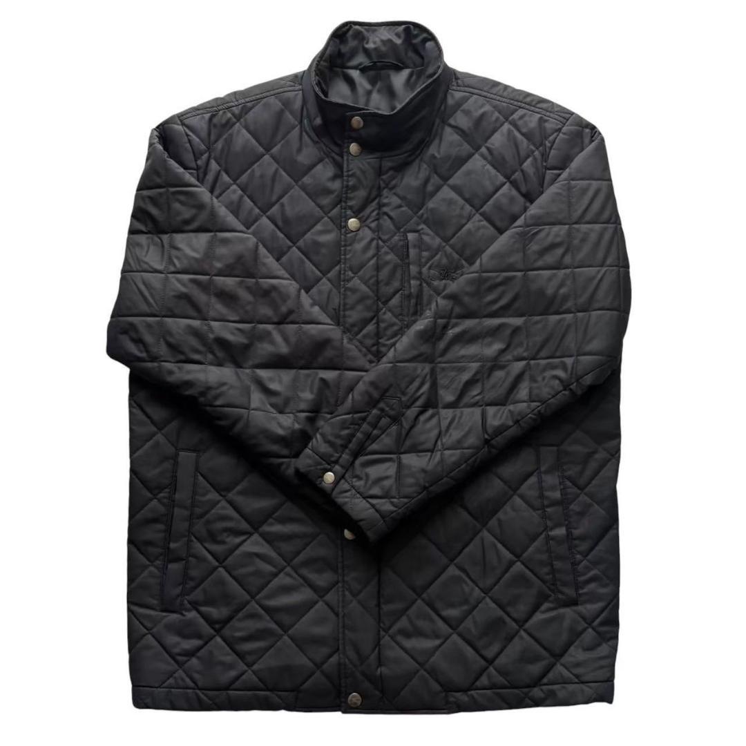 BURBERRY バーバリーゴルフ キルティングジャケット 黒 ステンカラー