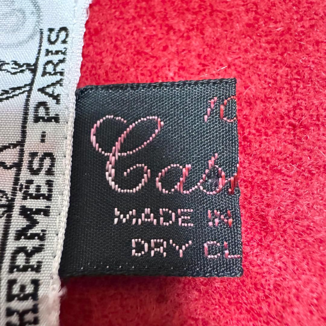 HERMES エルメス マフラー 赤 ストール フリンジ