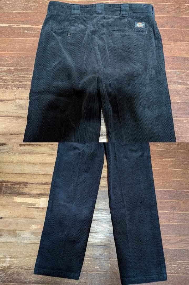 美品Dickiesコーデュロイ874ワークパンツ黒W36フリスコBENDAVIS