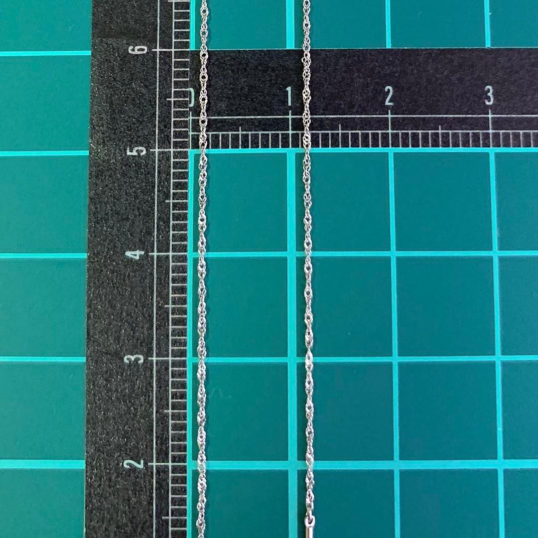 未使用★Pt950 スクリューチェーンネックレス 日本製 プラチナ 白金 白銀色