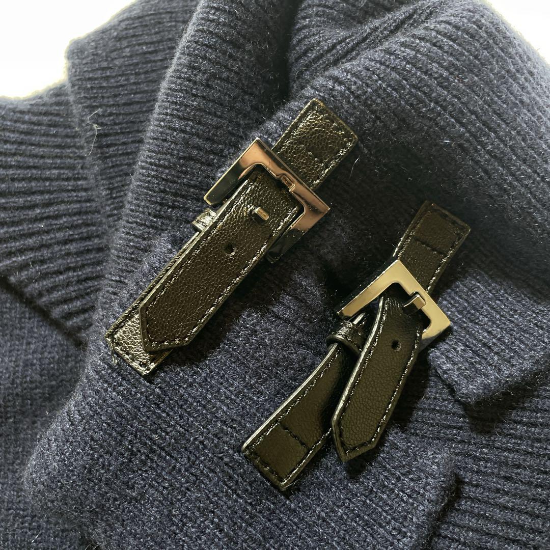 アルマーニ　ポンチョ　タートルネック　ニット　ベルト　カシミヤ混　ユニセックス