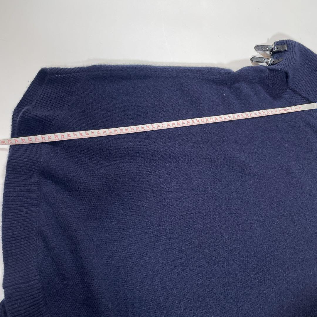 アルマーニ　ポンチョ　タートルネック　ニット　ベルト　カシミヤ混　ユニセックス