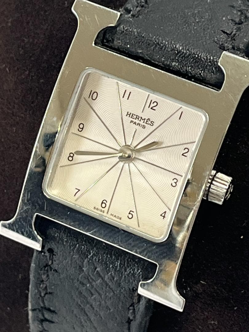 ◆HERMES Hウォッチ エルメス 腕時計 HH1.210 稼働品