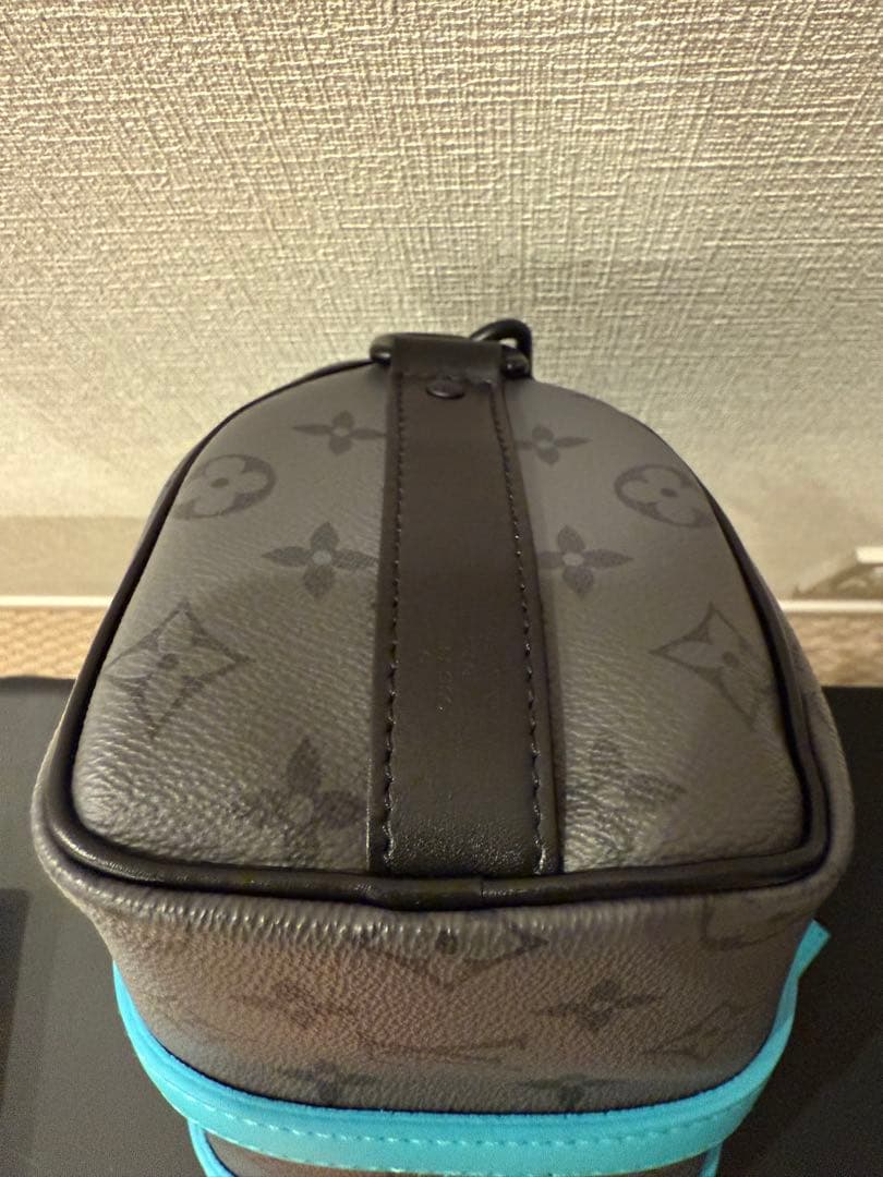 Louis Vuitton ドラムバッグ グレー/ターコイズ