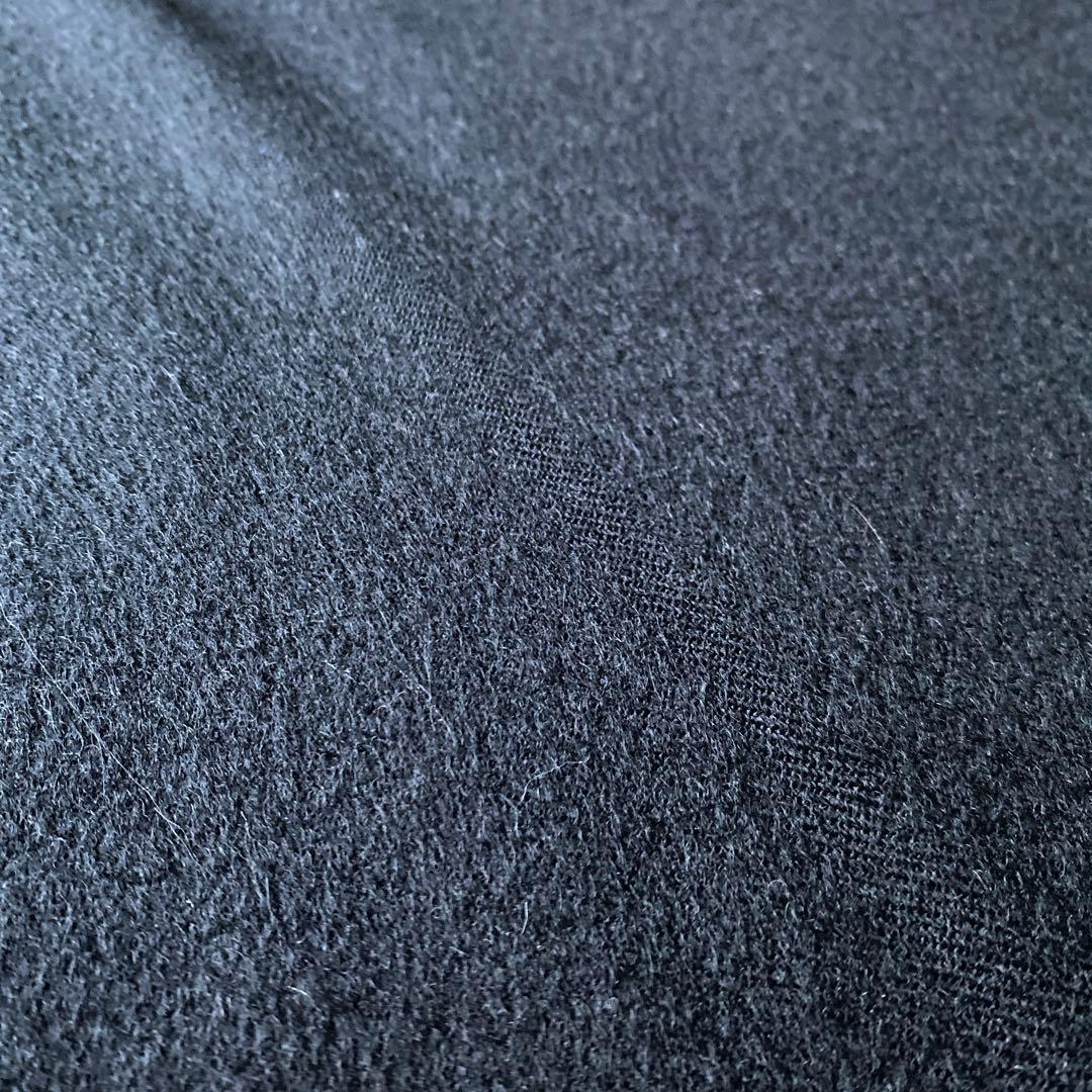 90s〜 Loro Piana カシミヤマフラー ブラック サイズ良 黒