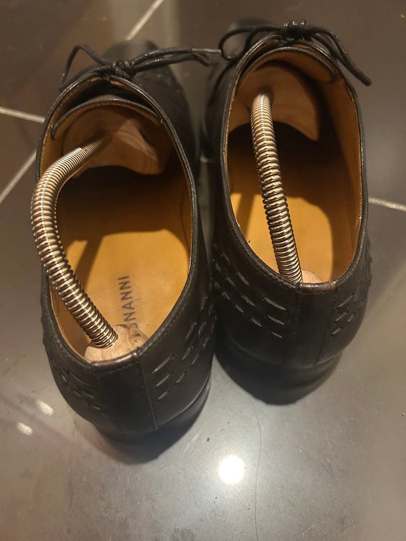 MAGNANNI ストレートチップ パティーヌ 39 革靴 黒 茶 ビジネス