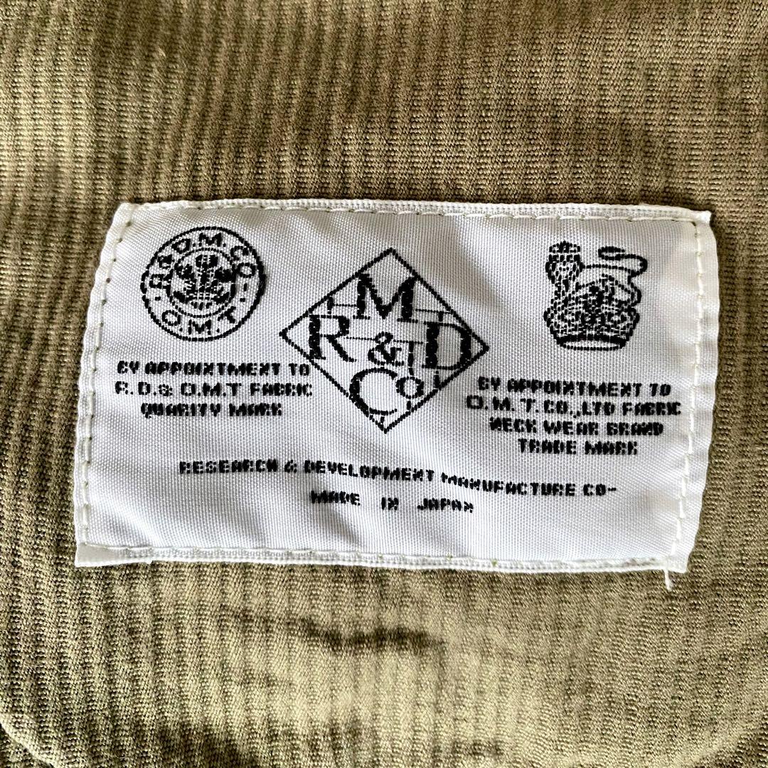 R&D.M.Co- オールドマンズテーラー　コーデュロイ　ゴムパンツ　日本製