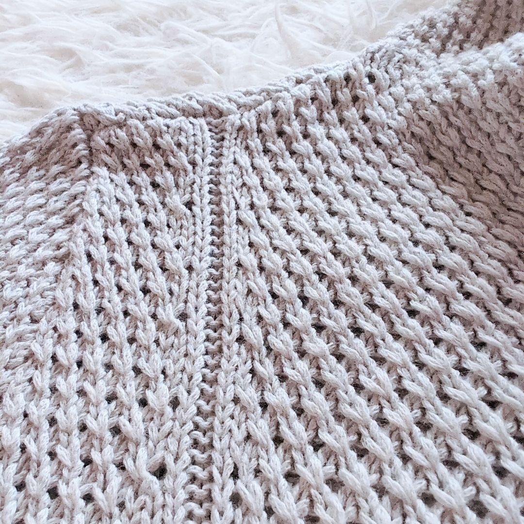 美品✨️フォクシー リリーパーカー　40 コットンシルク フーディ ざっくり編み