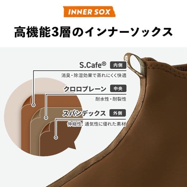 [チル] Hondaコラボ PANTOO PAOLOO 防水ブーツ メンズ