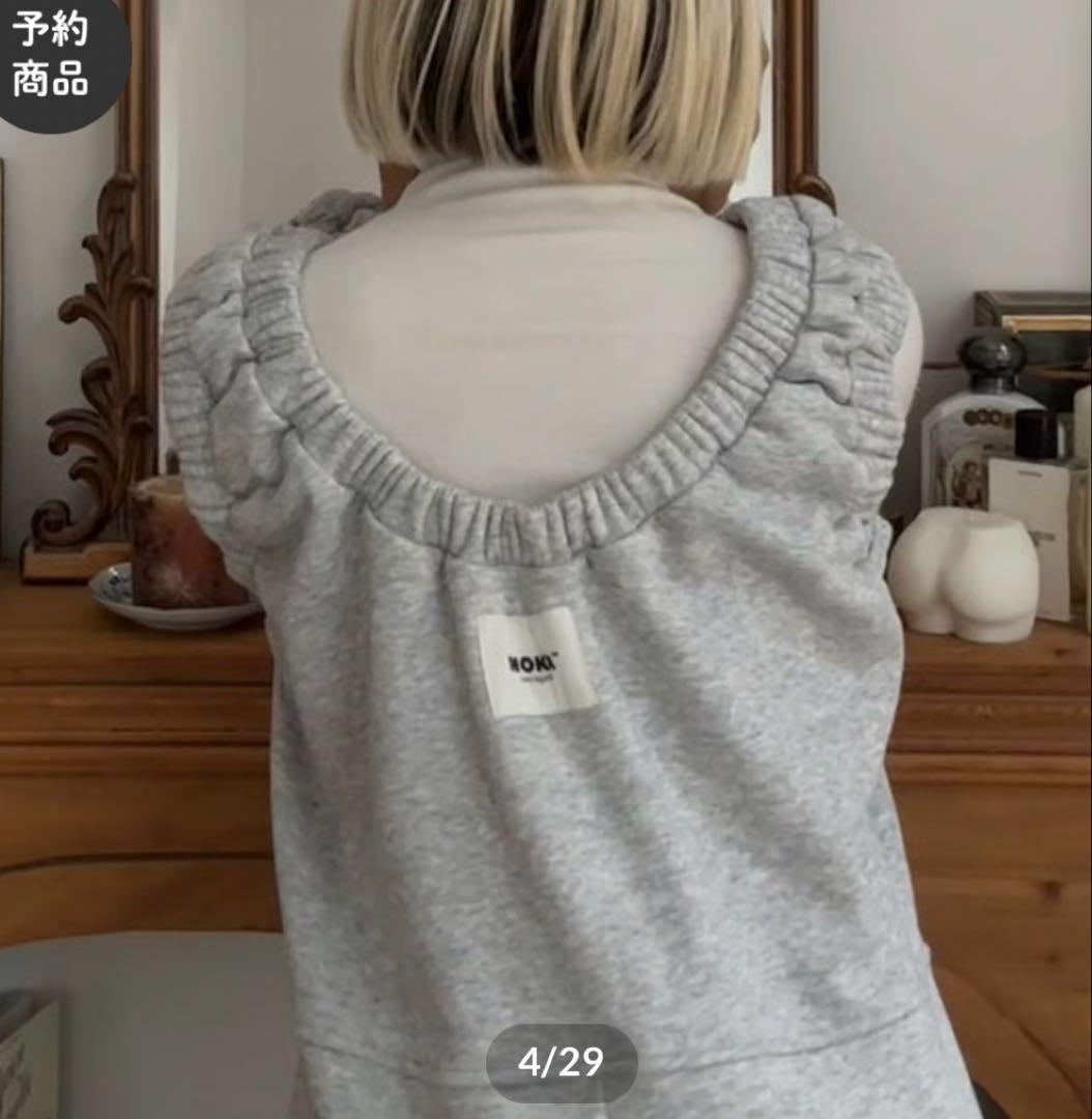 MOKA tag coverall sweat スウェット　オールインワン