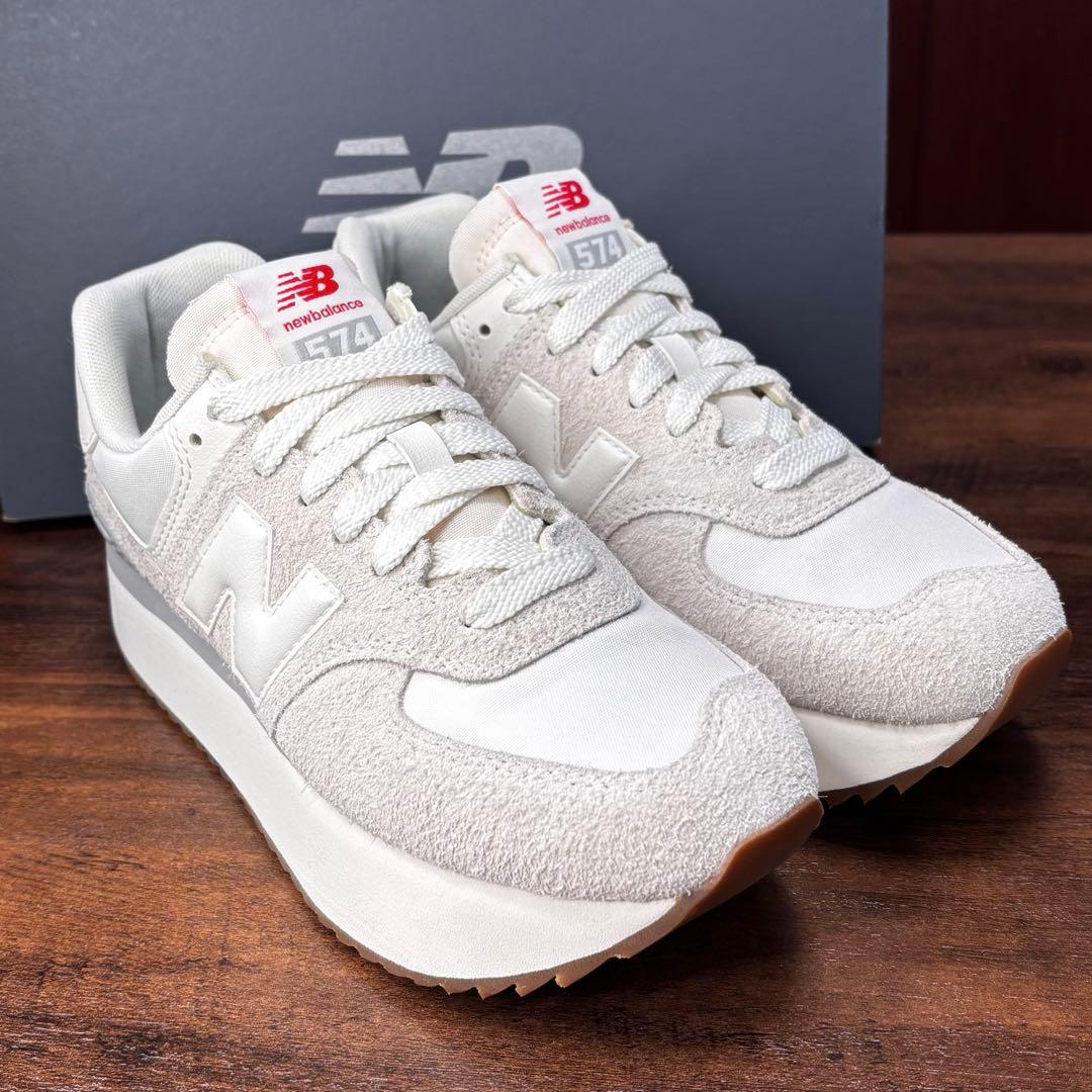 New Balanceニューバランス WL574ZQD 24.5cm 厚底