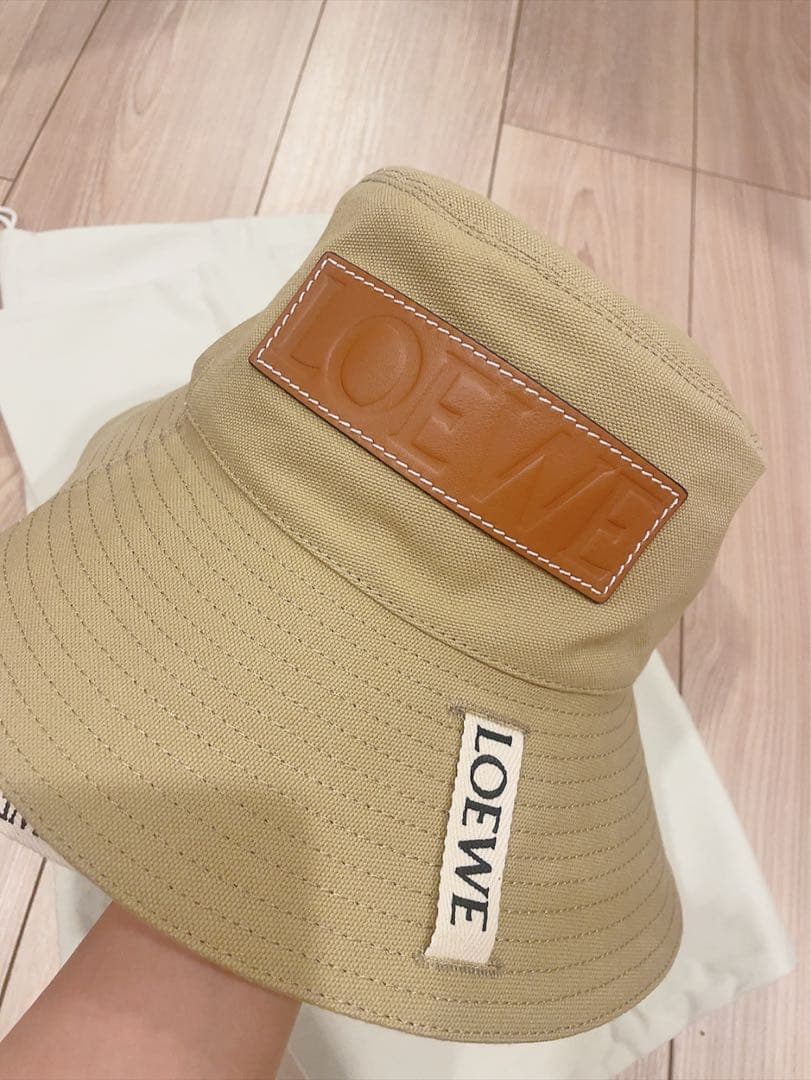 【美品】ロエベ パウラズイビザ キャンバス バケットハット フィッシャーマン/