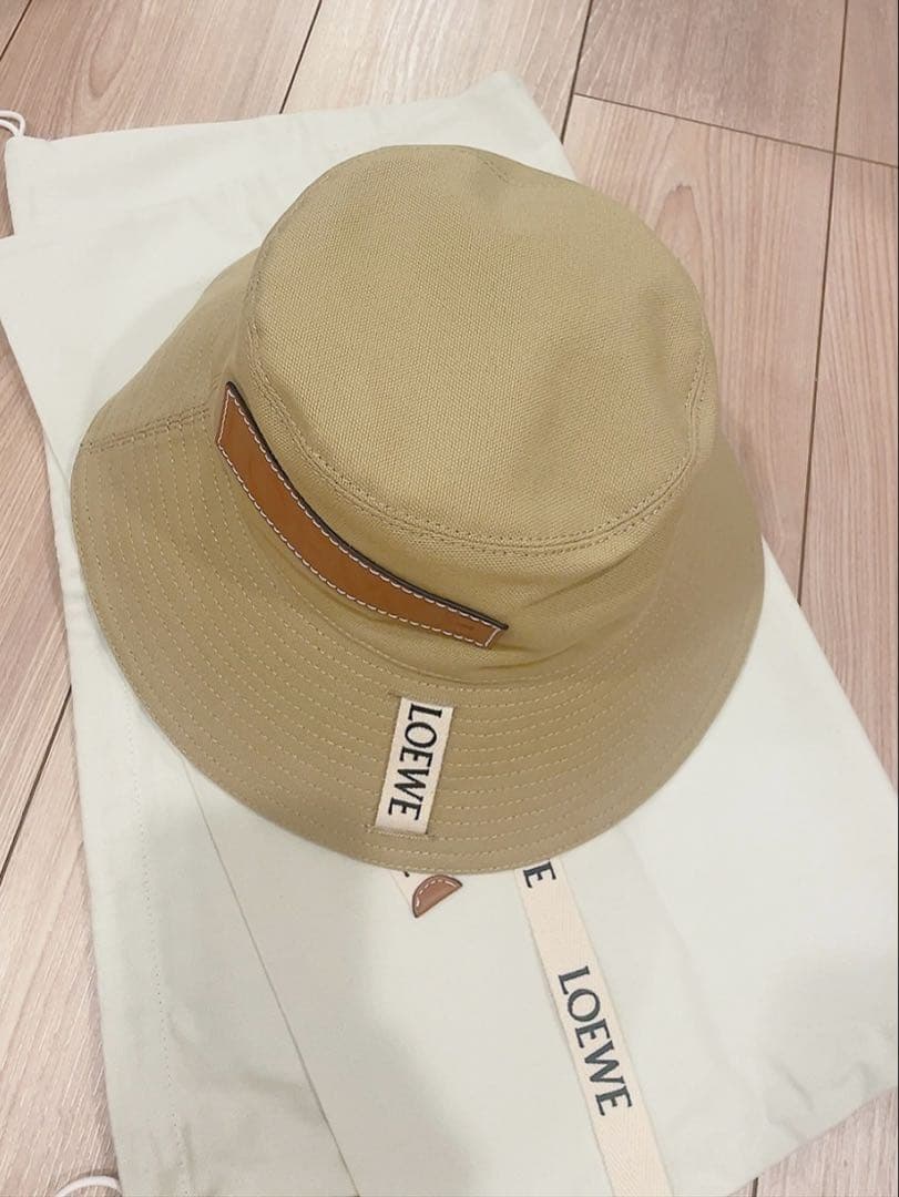 【美品】ロエベ パウラズイビザ キャンバス バケットハット フィッシャーマン/