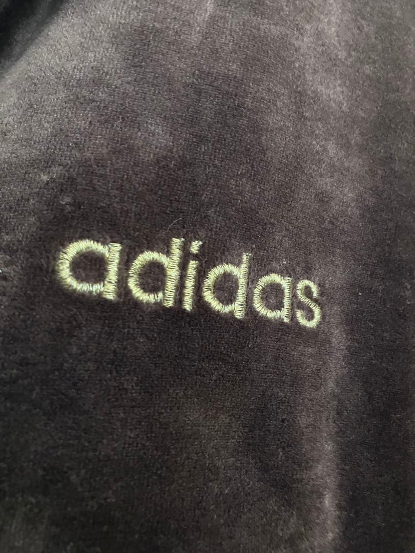 し*ぺ様 アディダス ベロア トラックジャケット ブラウン ゴールド ジャージ