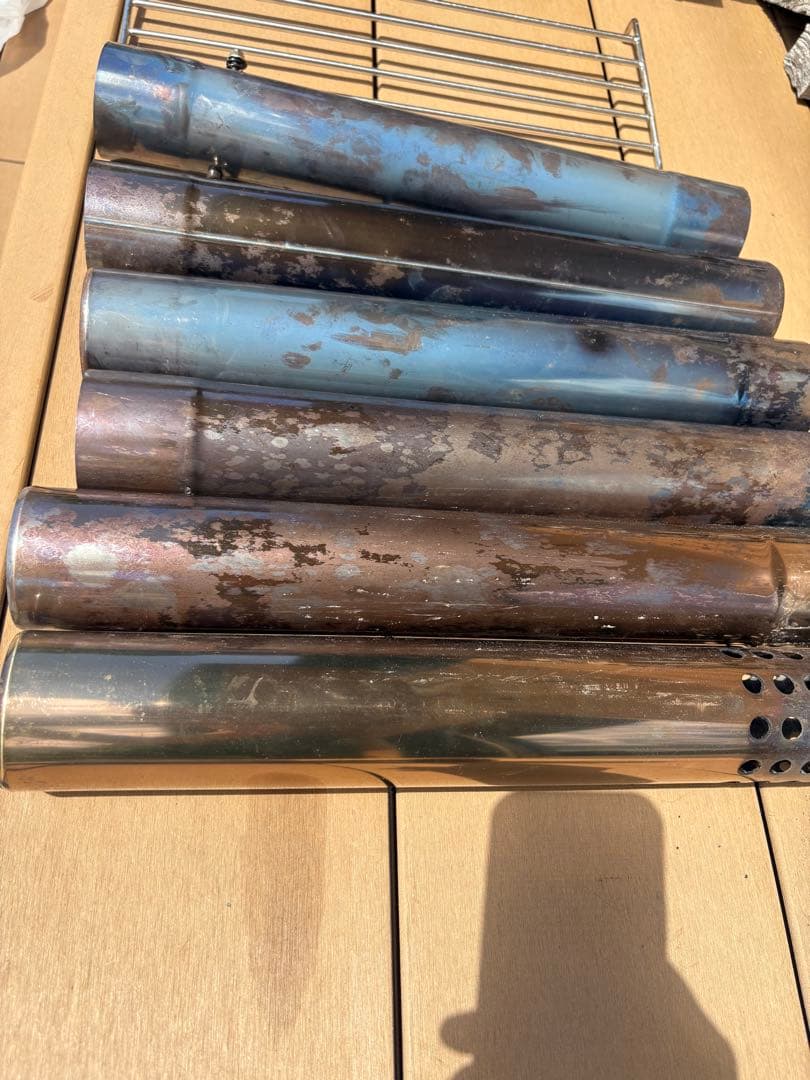 ジベタリアン薪ストーブ チタン製 ガラス窓付き