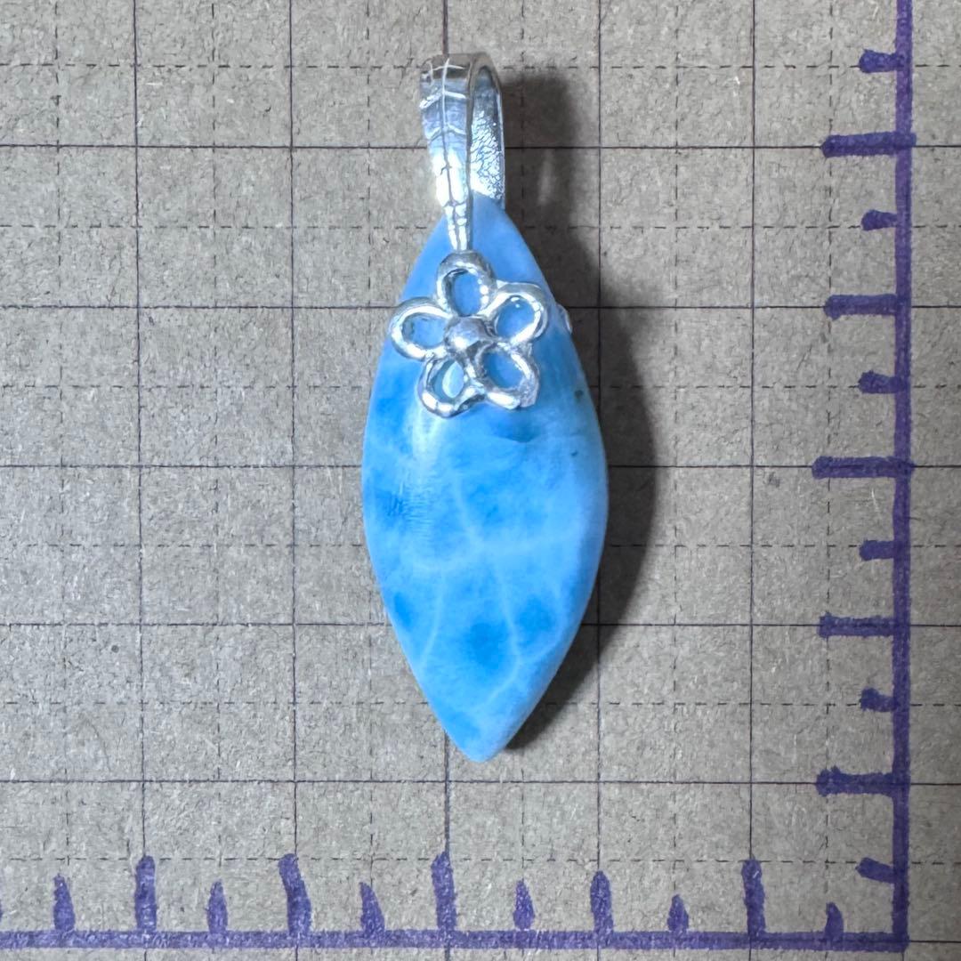 【予約品】ドミニカ産ブルーペクトライト高品質天然ラリマー、ペンダントトップ✨