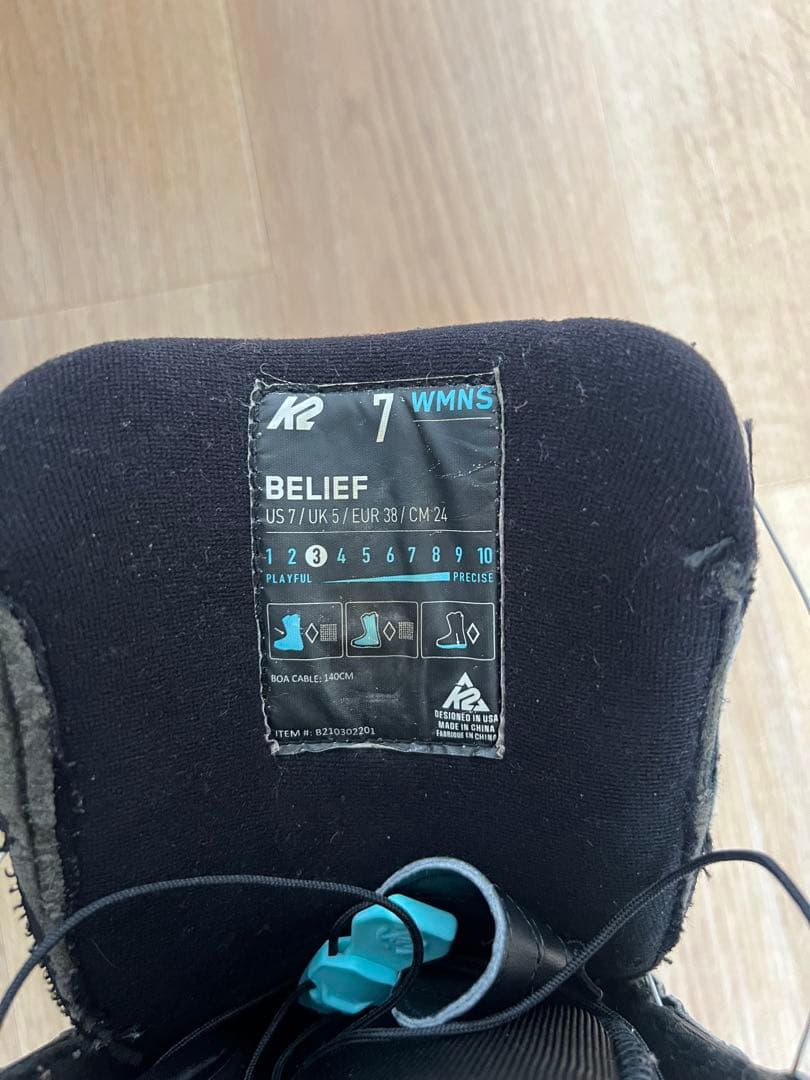 K2 スノーボードブーツ Comfort Foam (BOA) 24CM