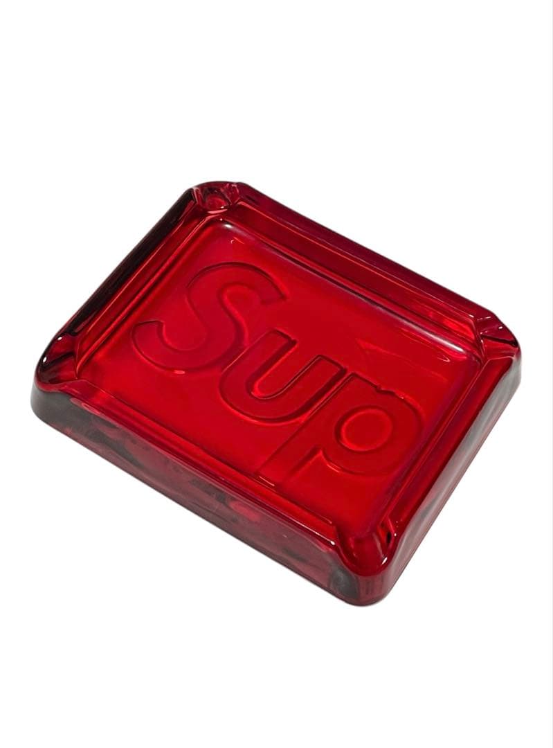 【Supreme】Debossed Glass Ashtray Red / 灰皿
