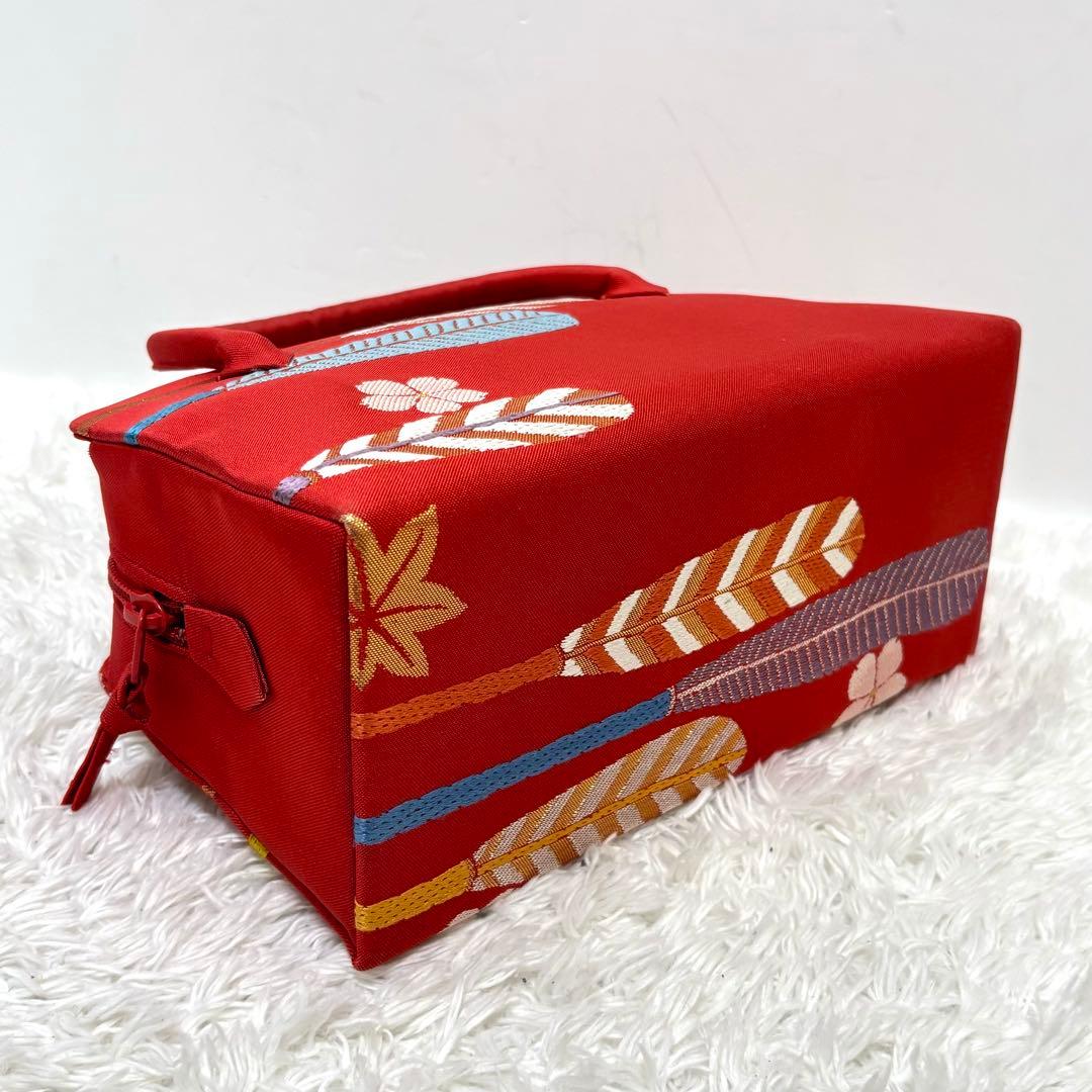 【美品】 和装バッグ 利休バッグ ハンドバッグ 刺繍 手持ち