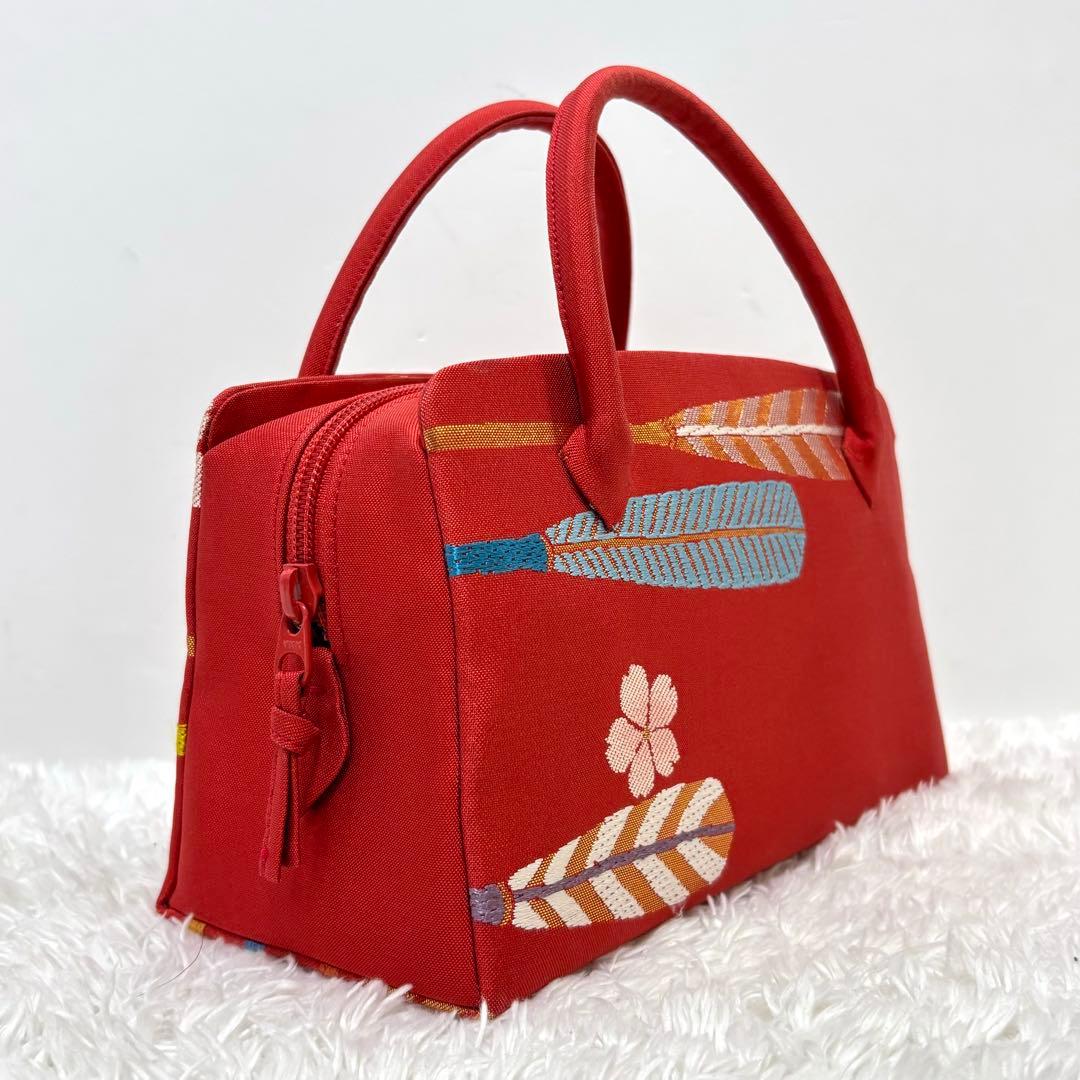【美品】 和装バッグ 利休バッグ ハンドバッグ 刺繍 手持ち