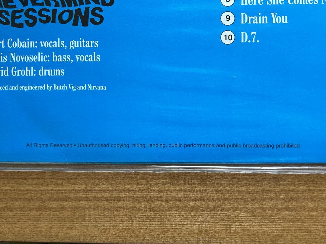 NIRVANA NEVERMIND SESSIONS レコード