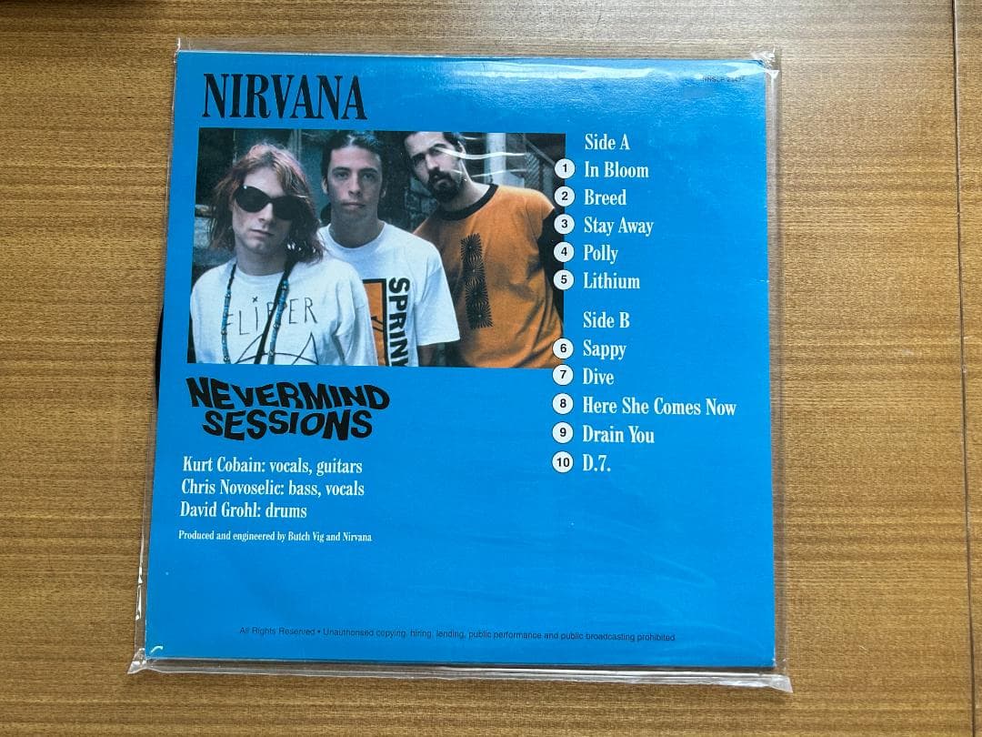 NIRVANA NEVERMIND SESSIONS レコード