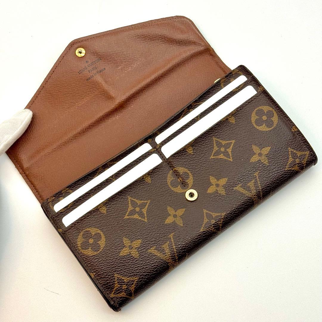 【新型美品】 ルイヴィト モノグラム ポルトフォイユ サラ カード16枚 長財布