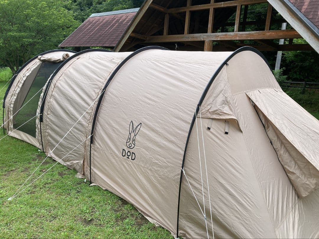 DOD カマボコテント2　ルームテント ベージュ 収納バッグ付き