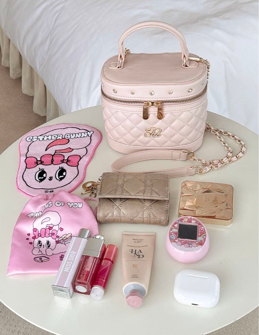 バッグ pomme d'amour bijou quilting vanity bag