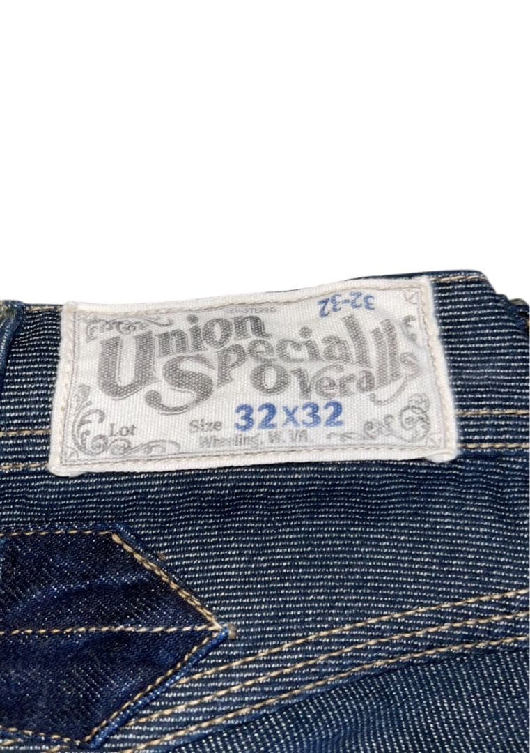 デリックマン NAVY PIN STRIPE × INDIGO DENIM 32