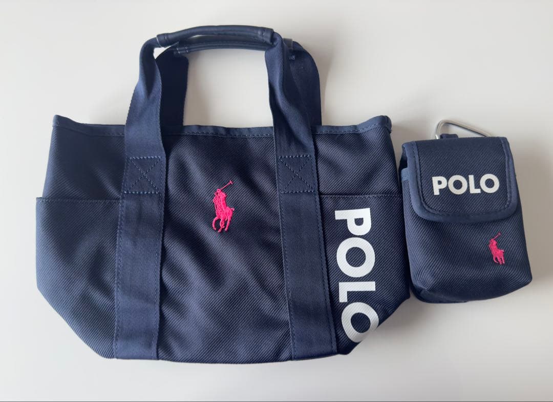 【美品・未使用】POLO GOLF トートバッグ ポーチ付き